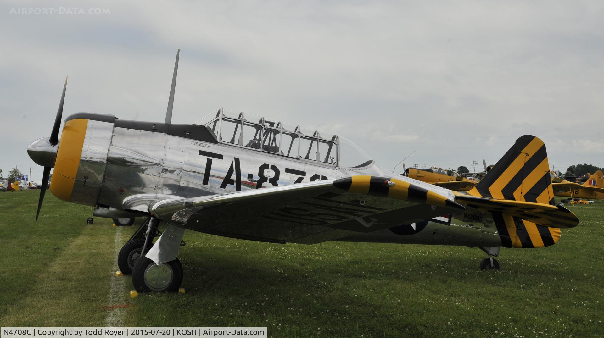 N4708C, 1941 North American AT-6F Texan C/N F48-1870, Airventure 2015