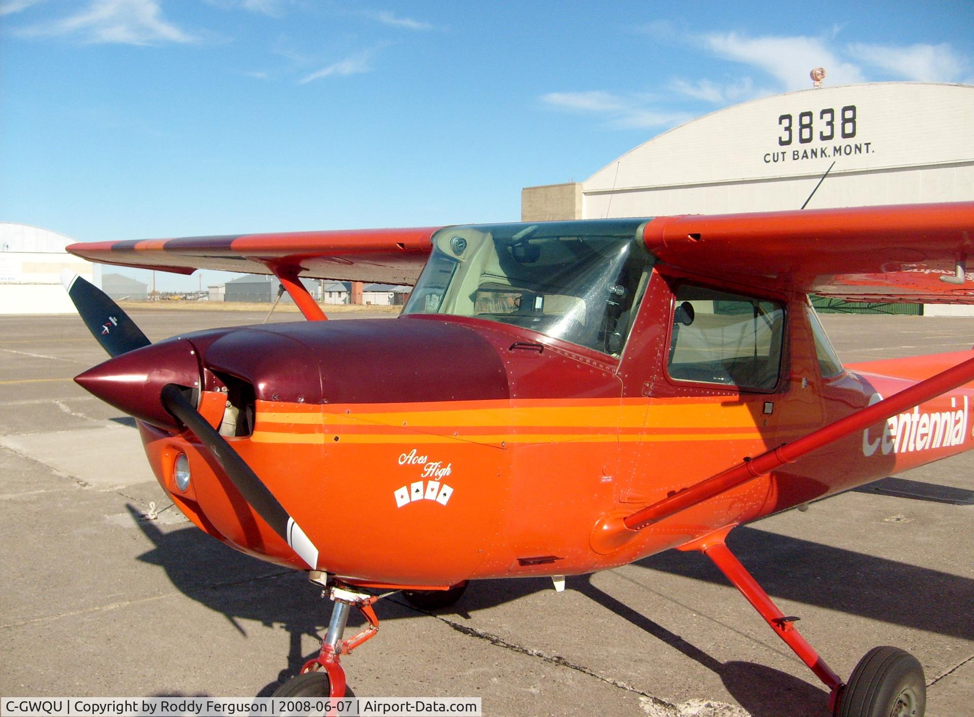 C-GWQU, 1974 Cessna 150L C/N 15075682, nose art