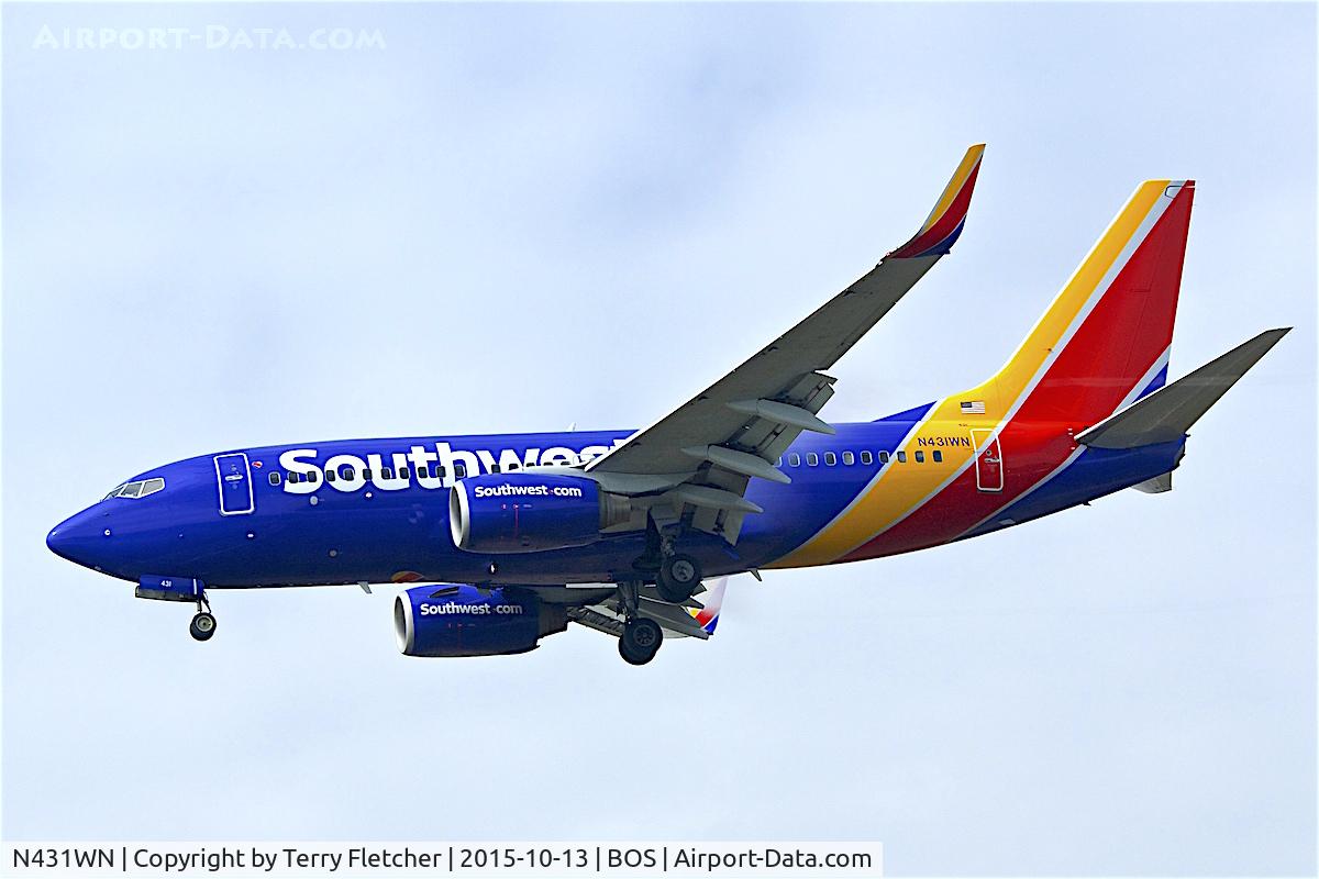 N431WN, 2002 Boeing 737-7H4 C/N 29845, 2002 Boeing 737-7H4, c/n: 29845 of Southwest