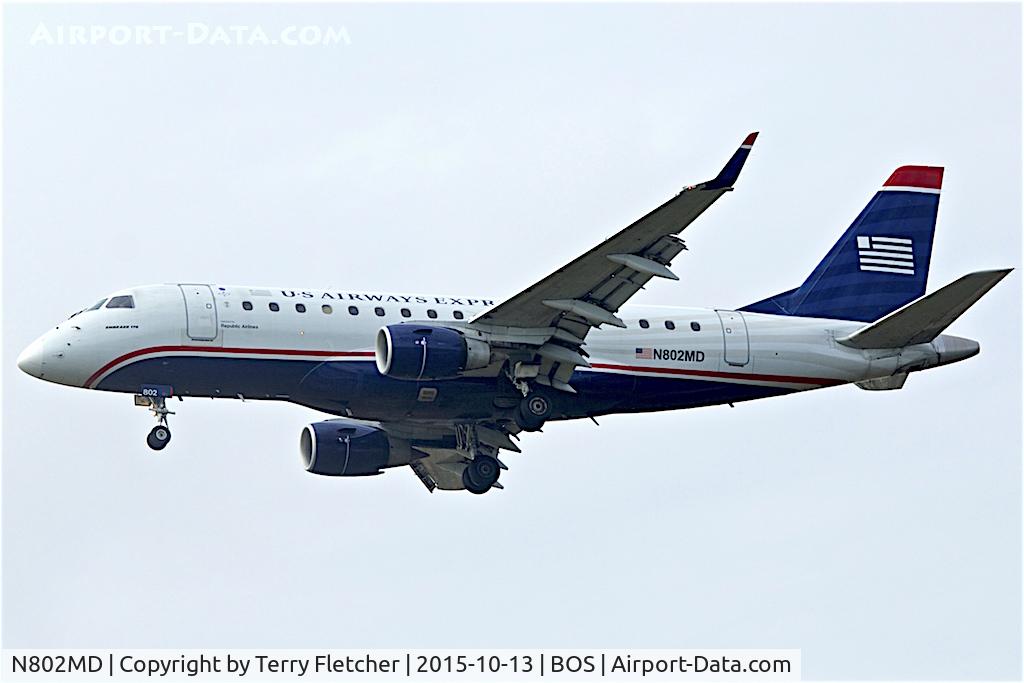 N802MD, 2004 Embraer 170SU (ERJ-170-100SU) C/N 17000013, Embraer 170 of US Airways