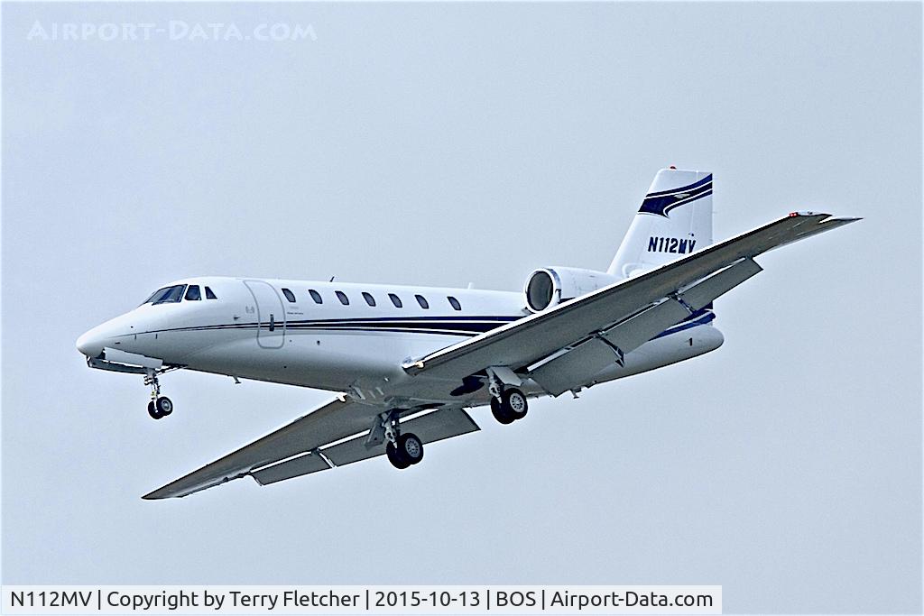 N112MV, 2007 Cessna 680 Citation Sovereign C/N 680-0148, 2007 Cessna 680, c/n: 680-0148 on approach to Boston Logan