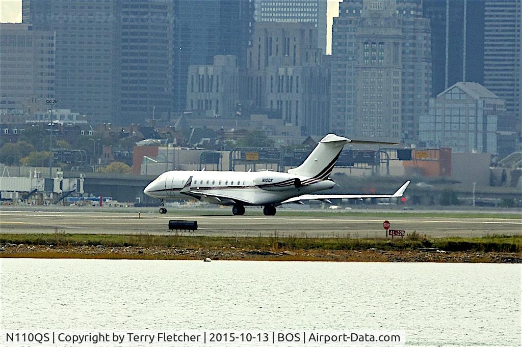 N110QS, 2013 Bombardier BD-700-1A11 Global 5000 C/N 9592, 2013 Bombardier BD700-1A11 Global 5000, c/n: 9592 at Boston Logan