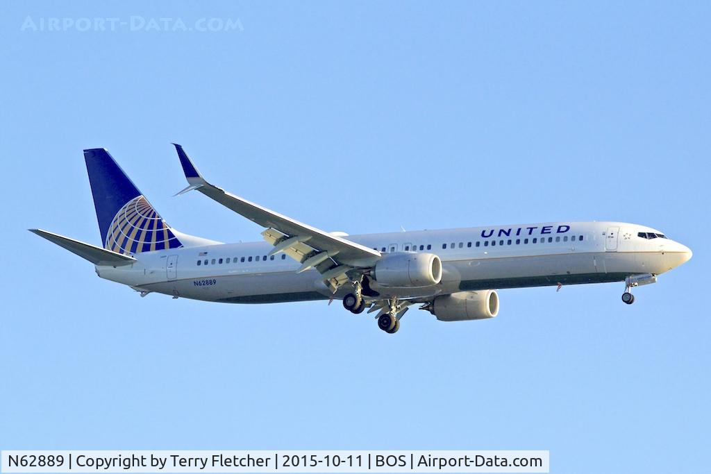 N62889, 2015 Boeing 737-924/ER C/N 42193, 2015 Boeing B737-924(ER), c/n: 42193 of United at Boston Logan