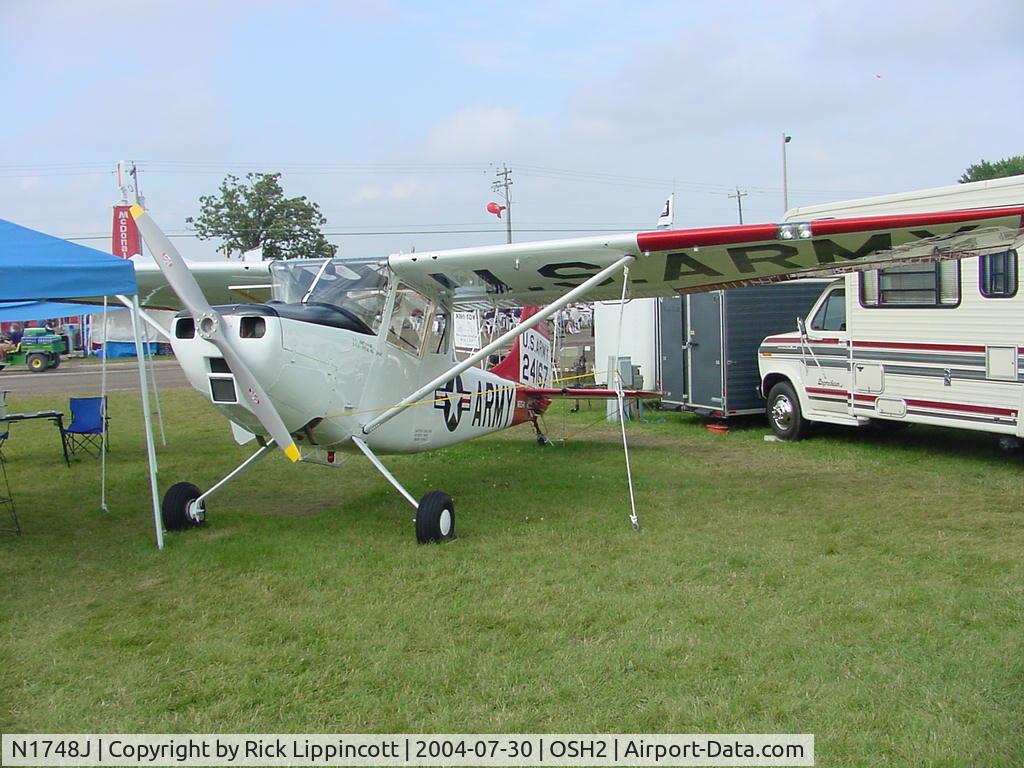 N1748J, 1968 Piper PA-28-140 C/N 28-24167, Taken at EAA Airventure, August 2004
