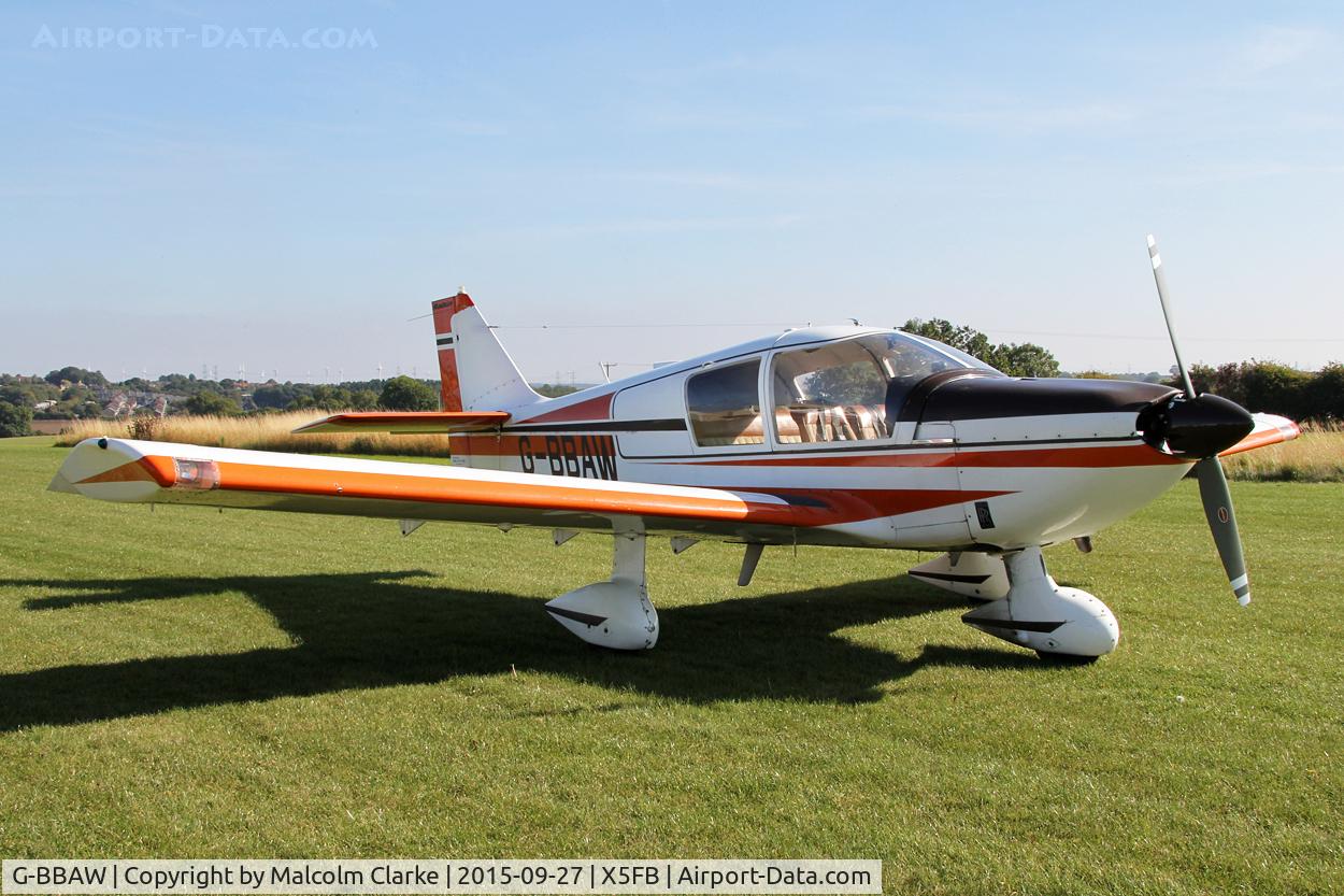 G-BBAW, 1973 Robin HR-100-210 II Safari C/N 167, Robin HR-100-210 II Safari, Fishburn Airfield, September 27th 2015.