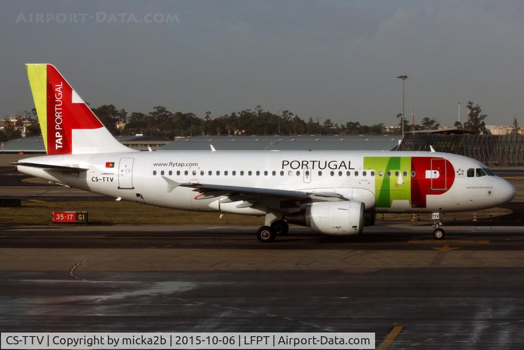 CS-TTV, 2002 Airbus A319-112 C/N 1718, Taxiing. Scrapped in october 2020