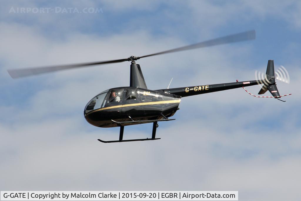 G-GATE, 2004 Robinson R44 Raven II C/N 10448, Robinson R44 II at The Real Aeroplane Club's Helicopter Fly-In, Breighton Airfield, September 20th 2015.