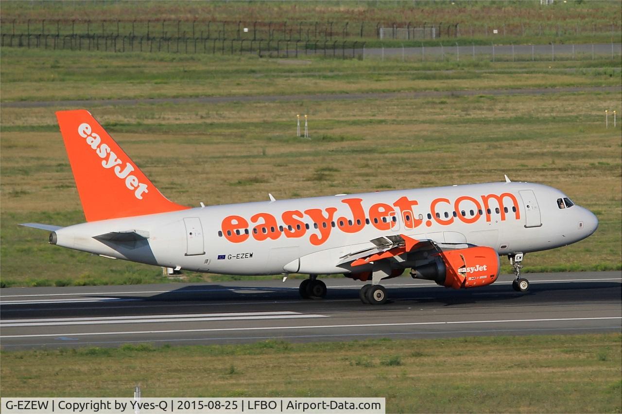 G-EZEW, 2004 Airbus A319-111 C/N 2300, Airbus A319-111, Landing rwy 14R, Toulouse-Blagnac airport (LFBO-TLS)