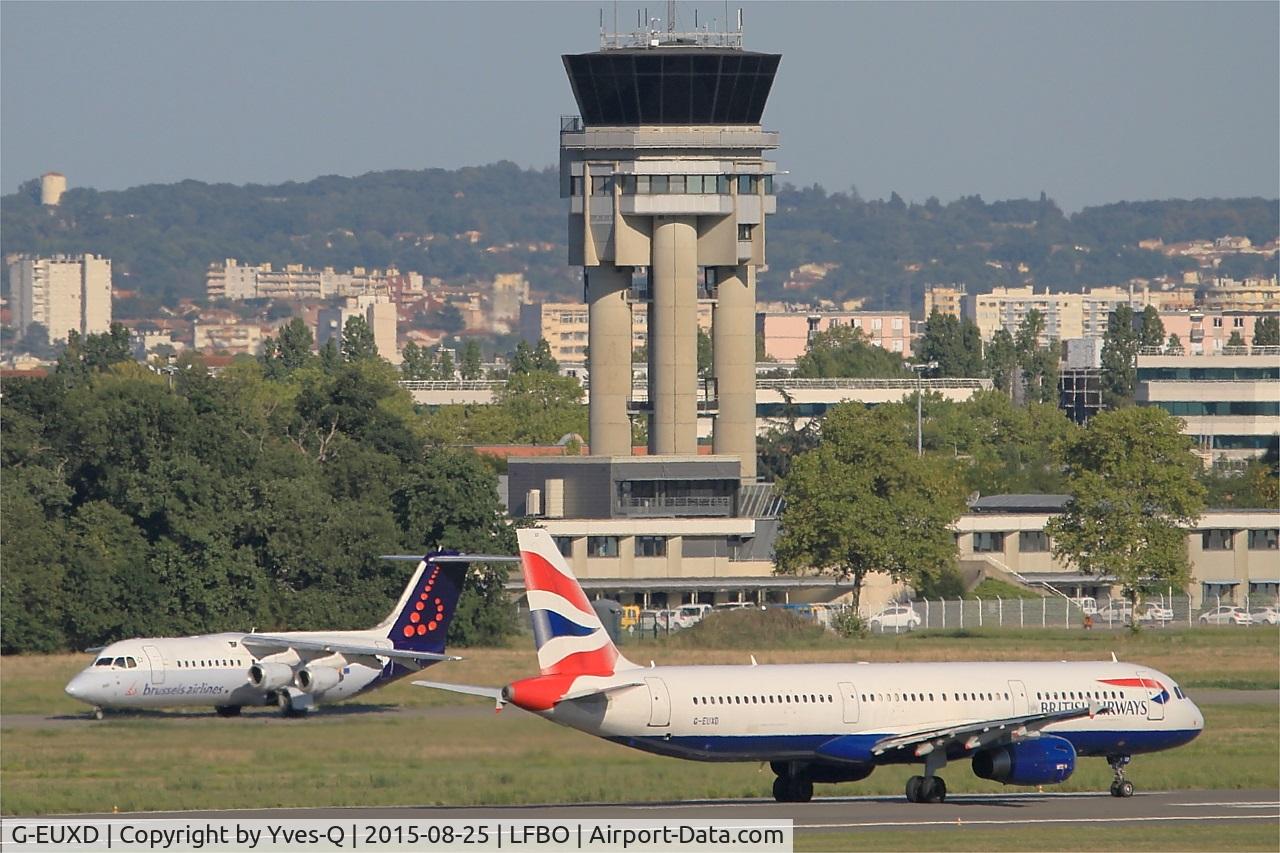 G-EUXD, 2004 Airbus A321-231 C/N 2320, Airbus A321-231, Ready to take off rwy 14L, Toulouse-Blagnac airport (LFBO-TLS)