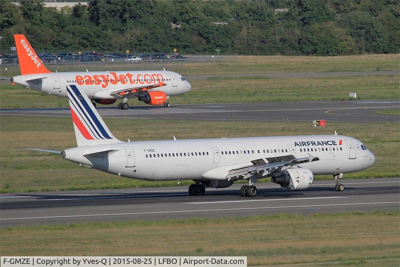 F-GMZE, 1995 Airbus A321-111 C/N 544, Airbus A321-111, Landing rwy 14R, Toulouse-Blagnac airport (LFBO-TLS)