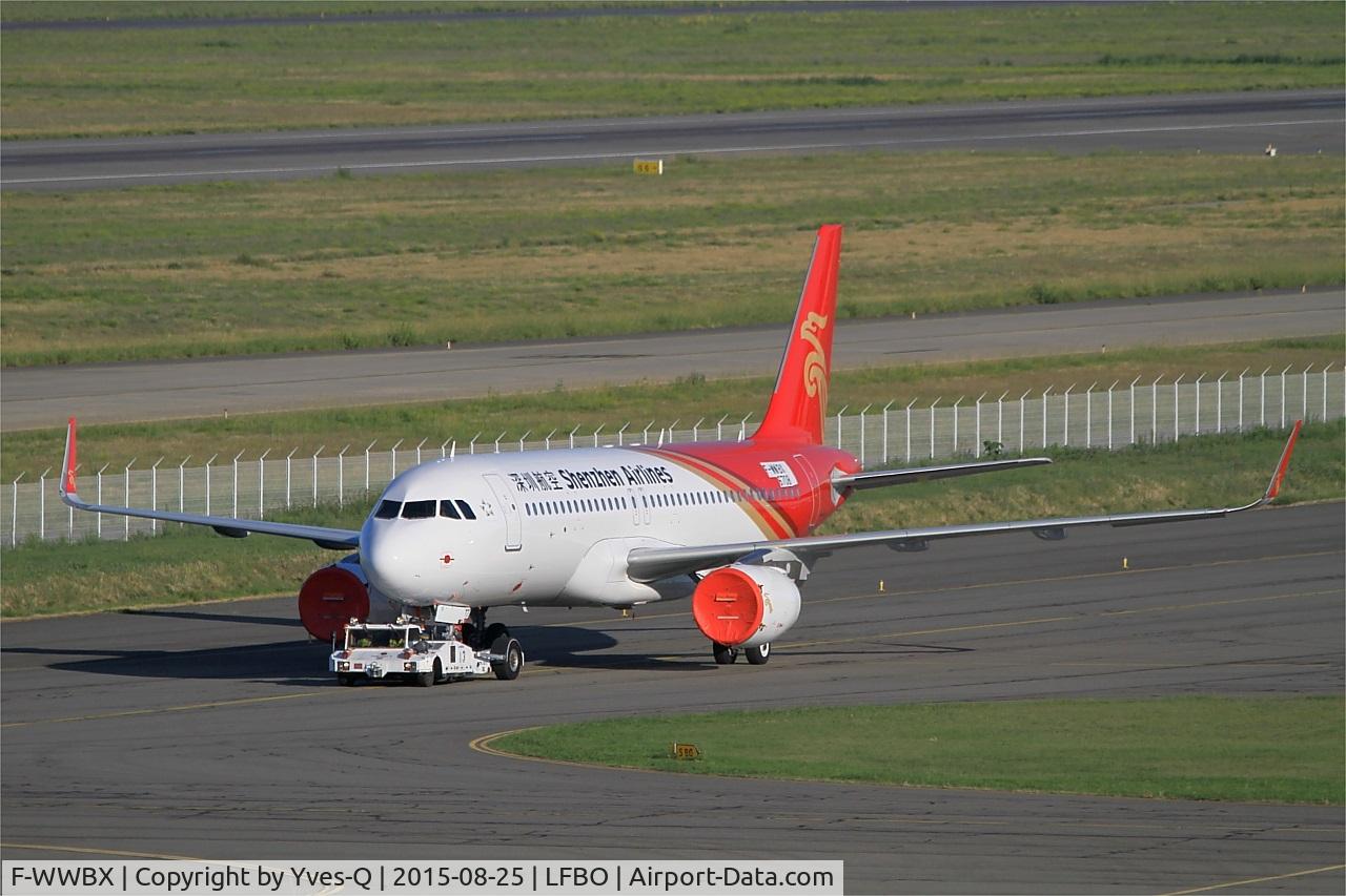 F-WWBX, 2015 Airbus A320-214 C/N 6708, Airbus A320-214, taxiing to Airbus delivery center, Toulouse-Blagnac airport (LFBO-TLS)