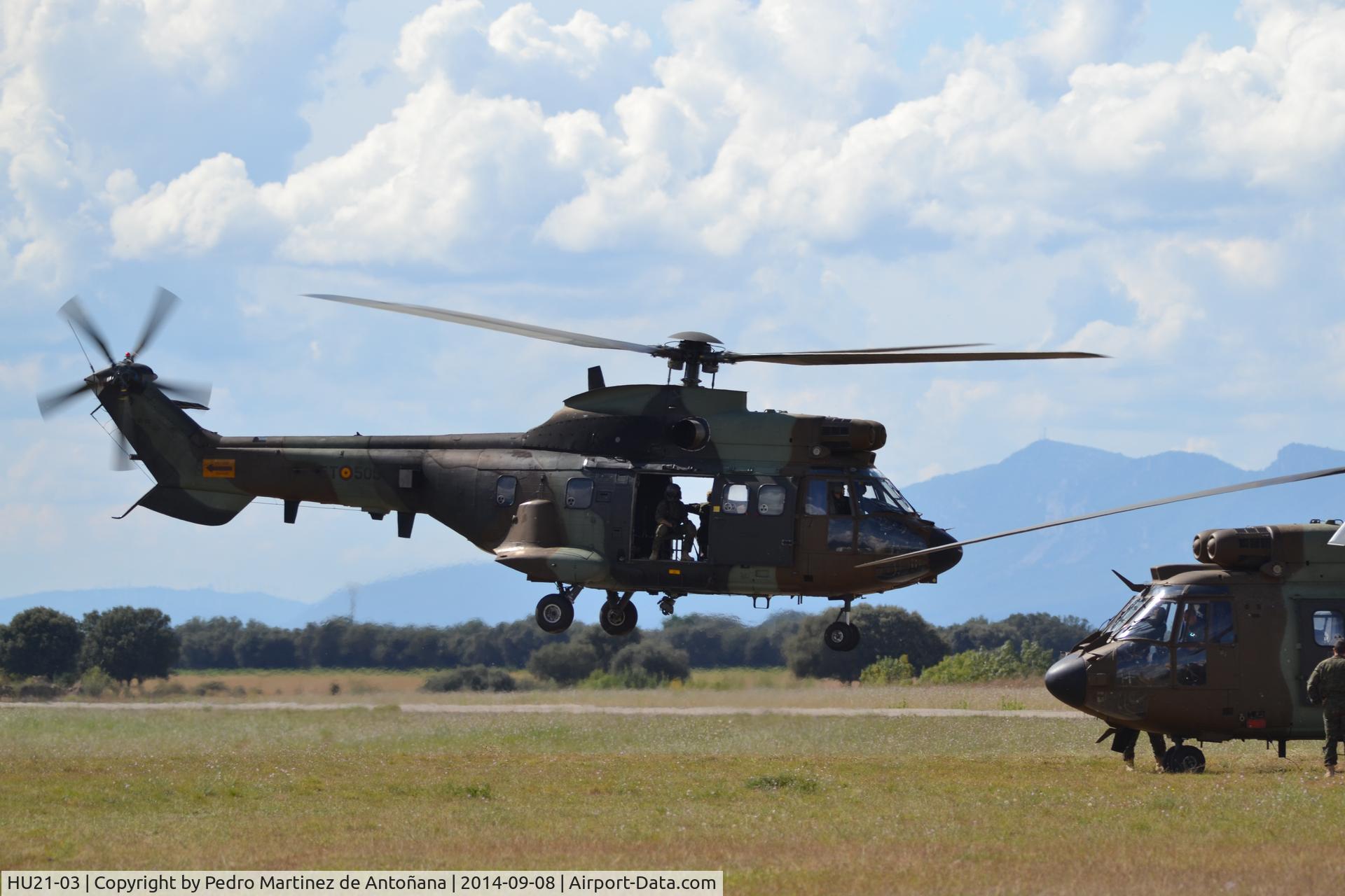 HU21-03, Aerospatiale AS-332B-1 Super Puma C/N 2205, Santa Cilia - Huesca - España