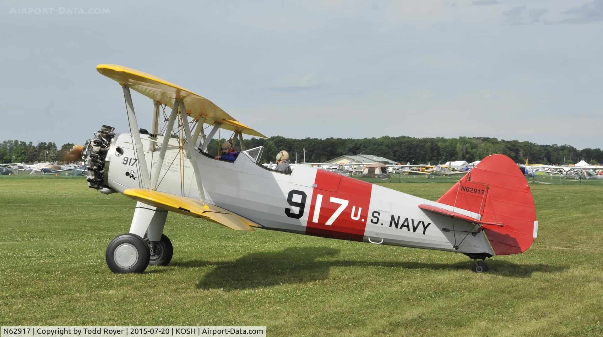 N62917, 1942 Boeing A75N1(PT17) C/N 75-2394, Airventure 2015