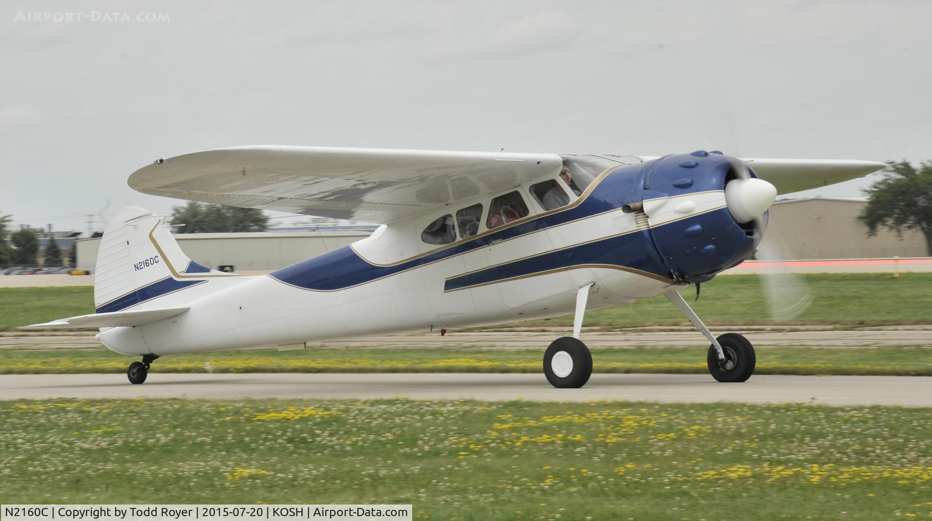 N2160C, 1954 Cessna 195B Businessliner C/N 16145, Airventure 2015