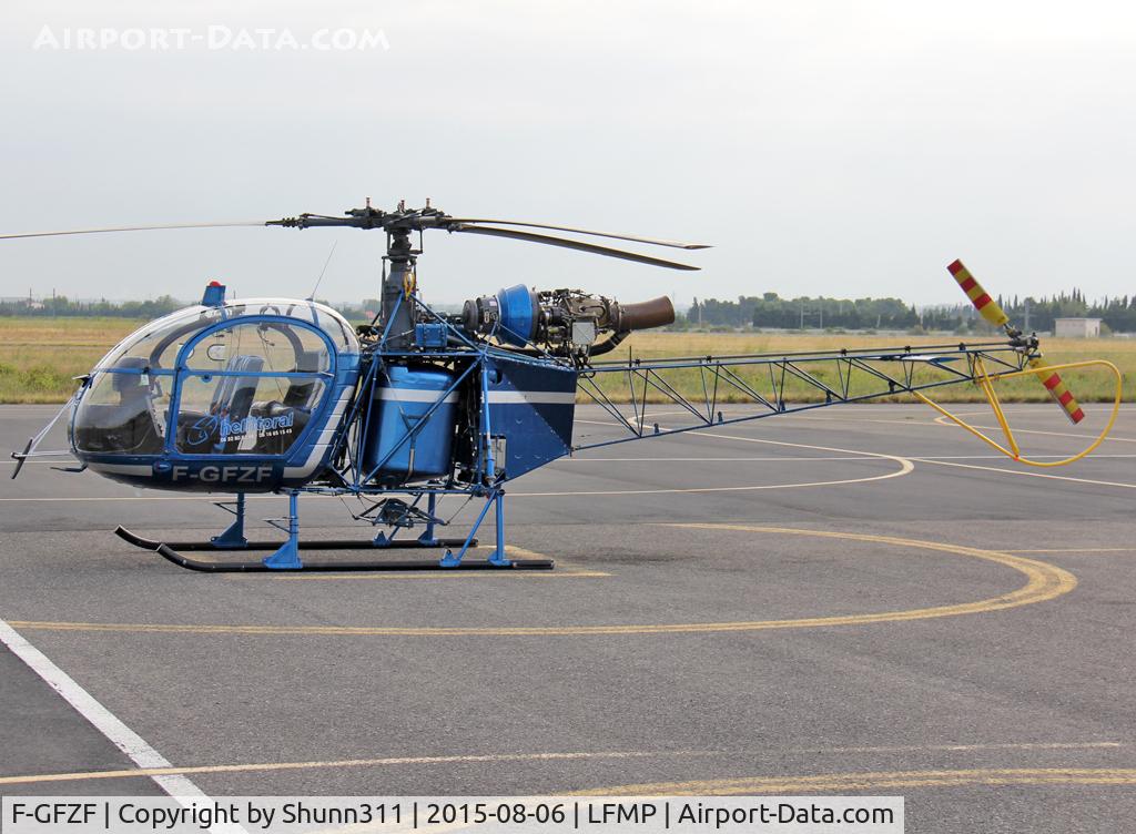F-GFZF, Aérospatiale SA-318C Alouette Astazou C/N 2352, Parked at the Airclub... additional Helittoral titles