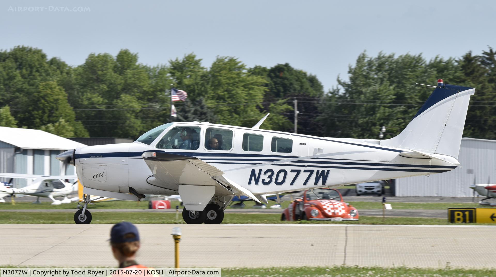 N3077W, 1973 Beech A36 Bonanza 36 C/N E-496, Airventure 2015