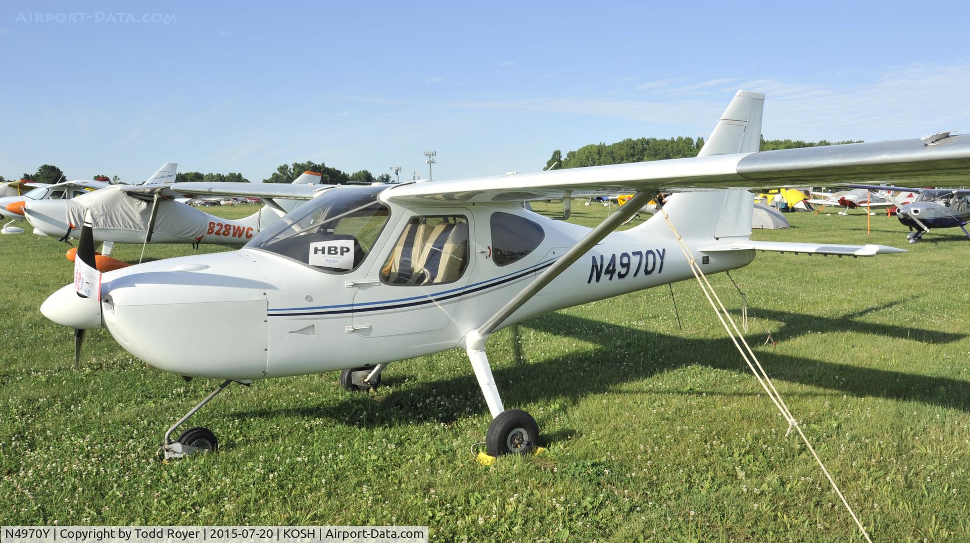 N4970Y, 2002 Stoddard-Hamilton Glastar C/N 5377, Airventure 2015