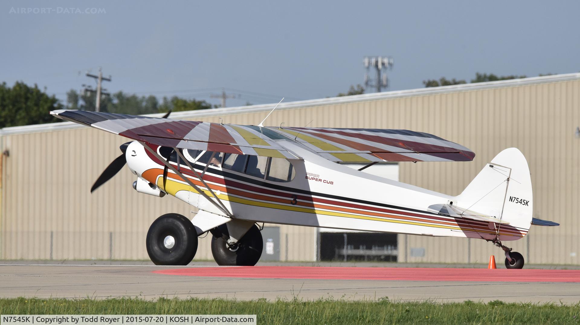 N7545K, 1950 Piper PA-18-105 Super Cub C/N 18-261, Airventure 2015