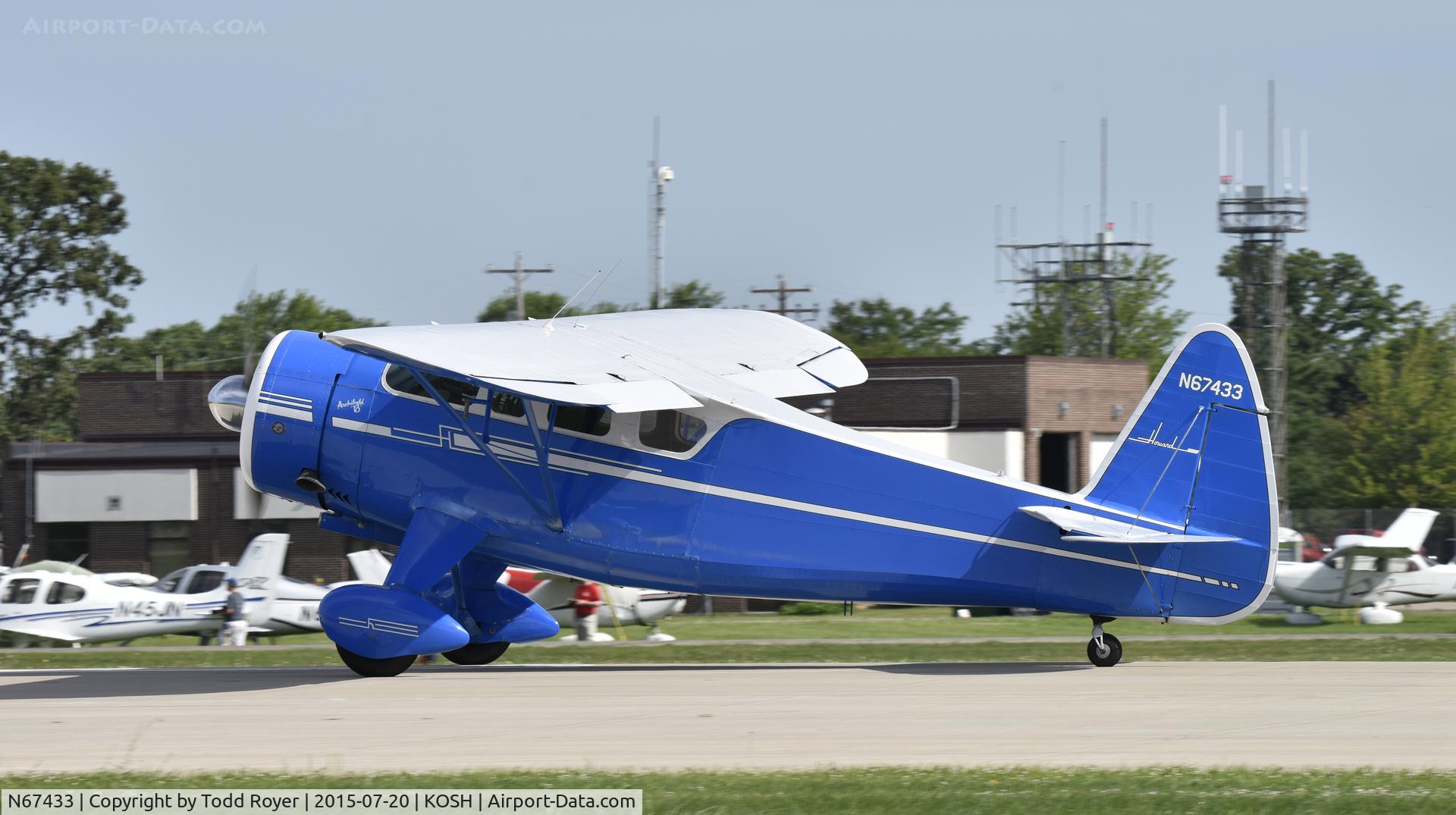 N67433, 1942 Howard Aircraft DGA-15P C/N 563, Airventure 2015