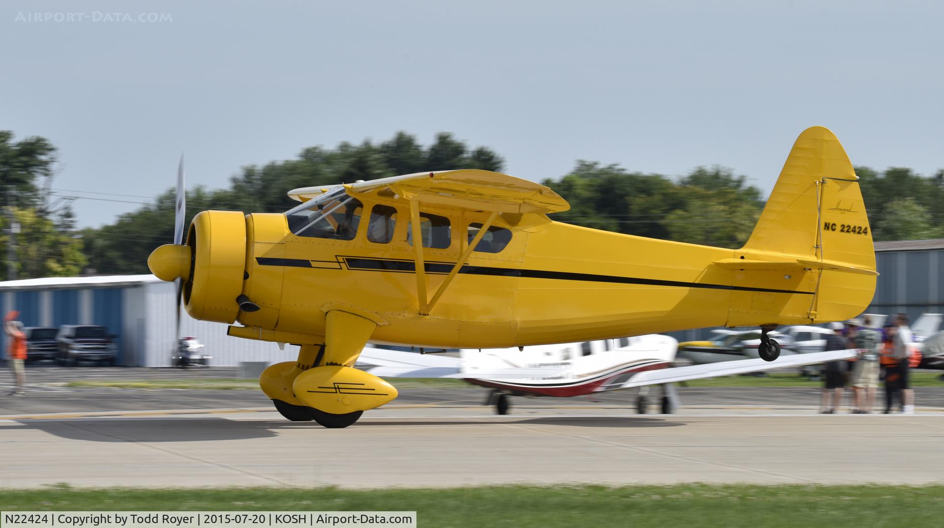 N22424, 1940 Howard Aircraft DGA-15P C/N 523, Airventure 2015