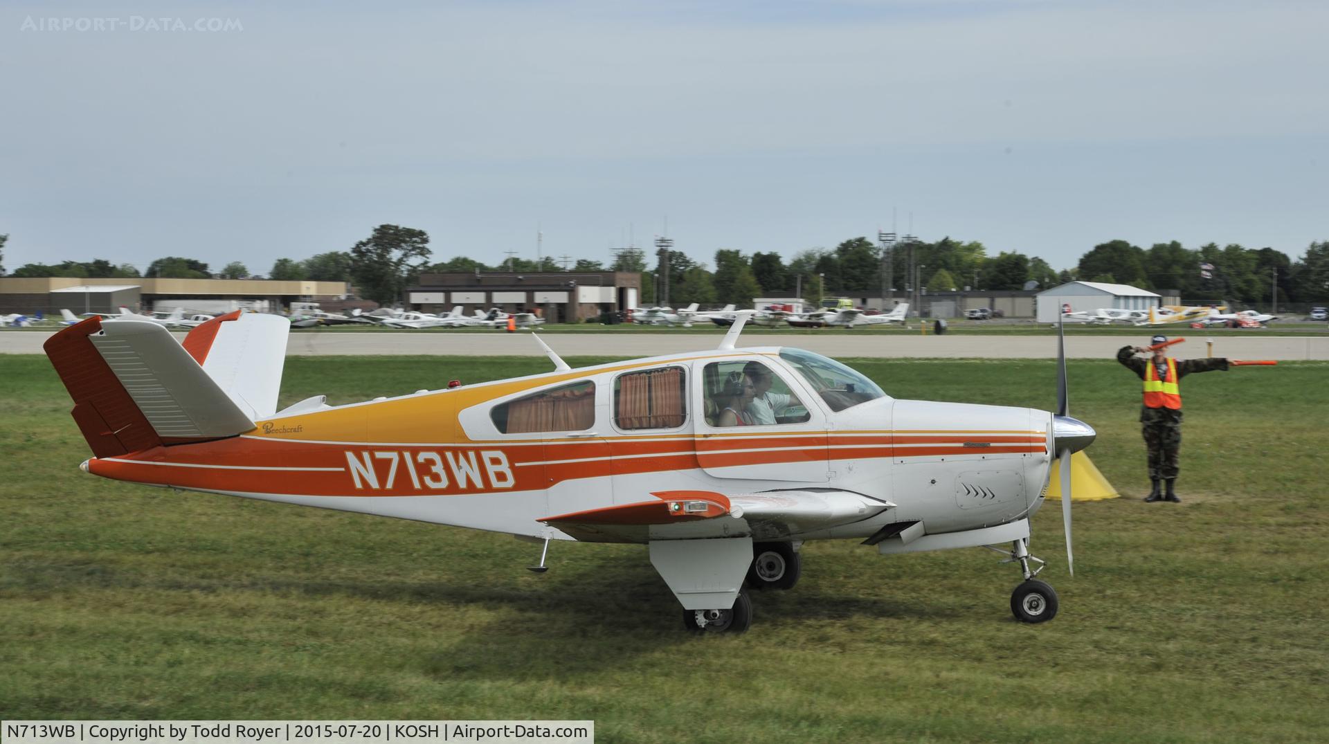 N713WB, 1962 Beech P35 Bonanza C/N D-7074, Airventure 2015