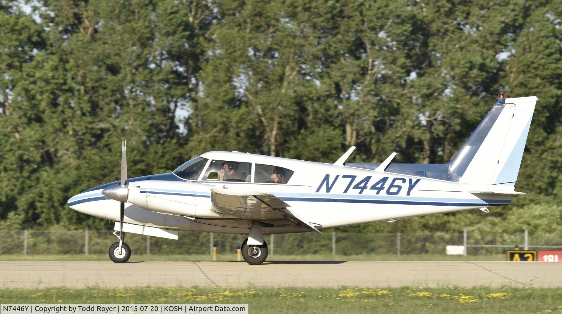 N7446Y, 1964 Piper PA-30 Twin Comanche C/N 30-510, Airventure 2015