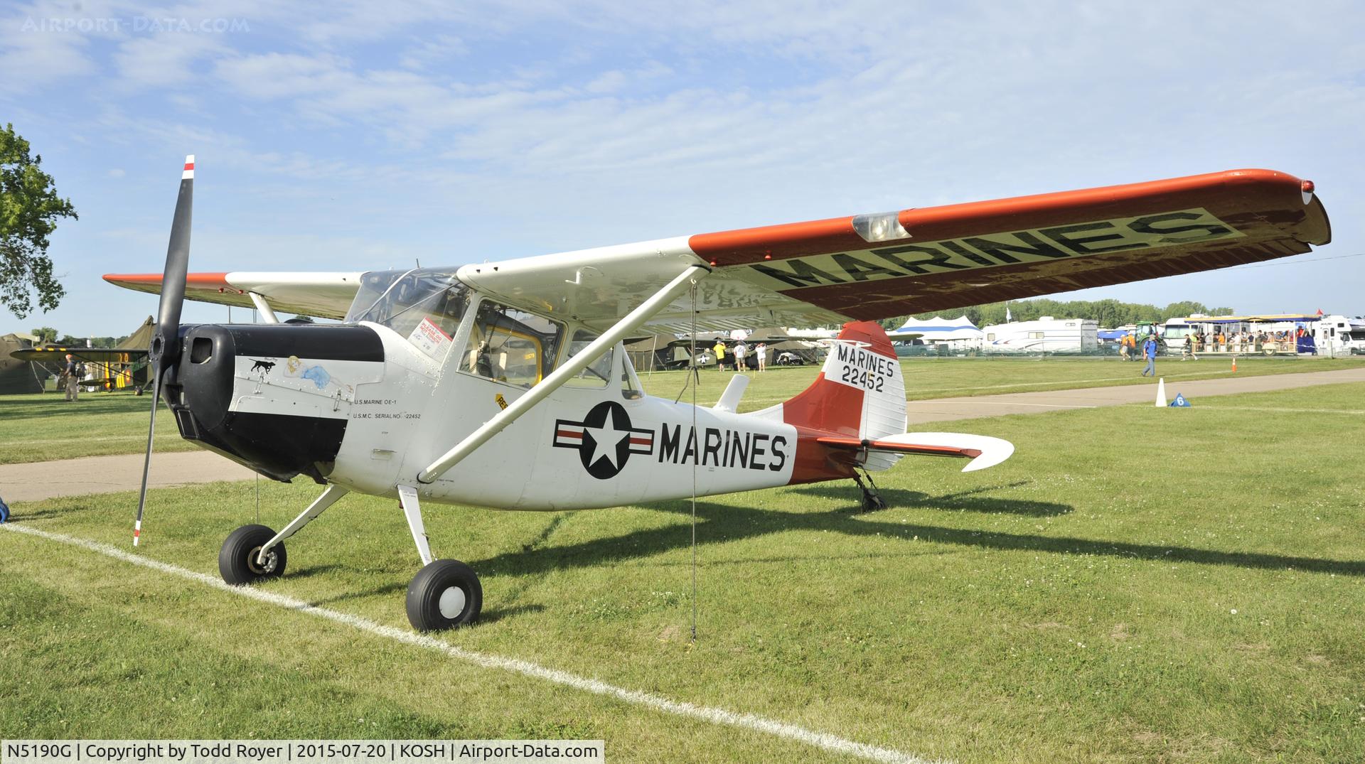 N5190G, 1951 Cessna 305A C/N 22452, Airventure 2015