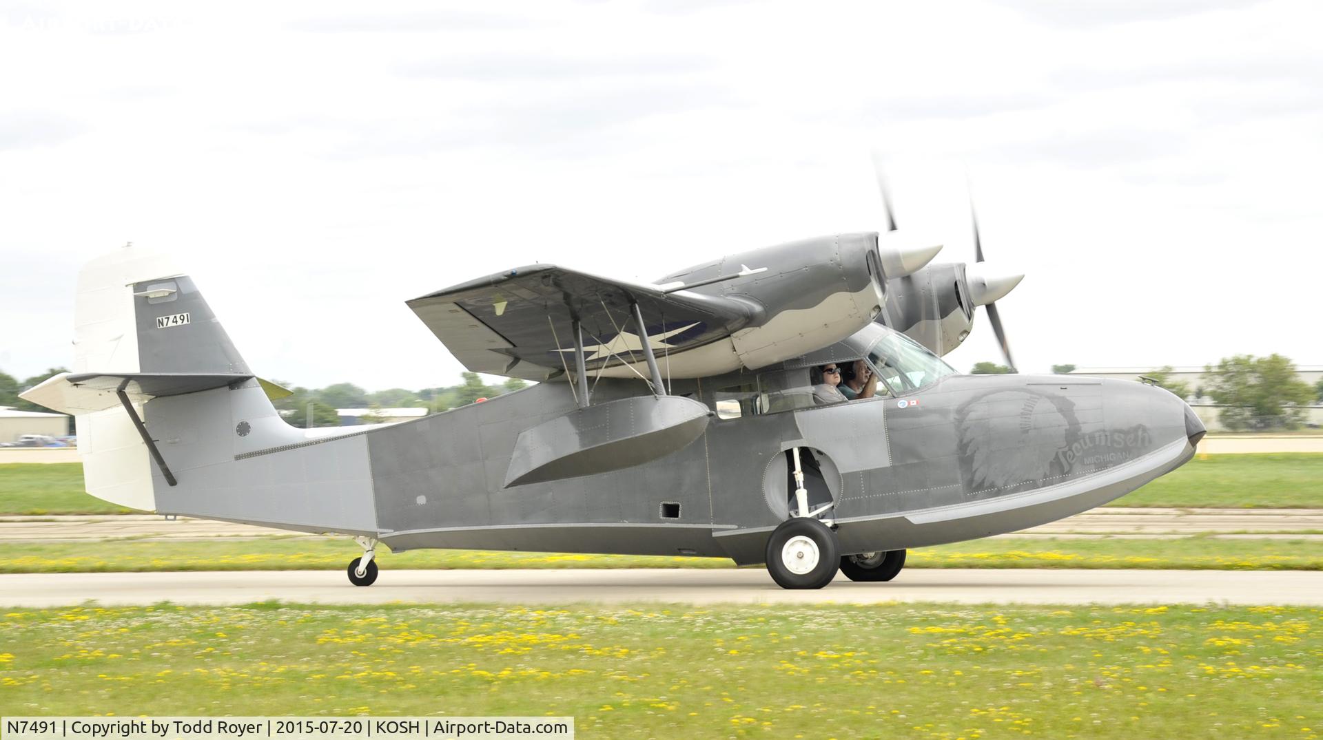 N7491, 1942 Grumman G-44 Widgeon C/N 1240, Airventure 2015