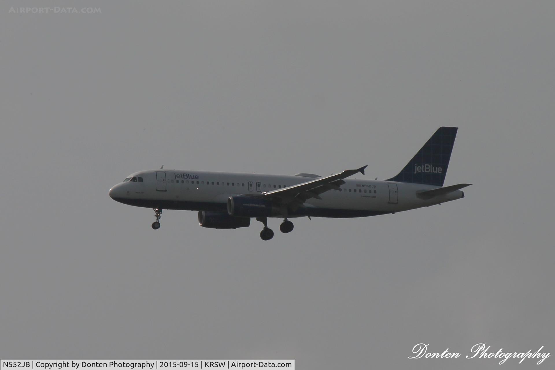 N552JB, 2002 Airbus A320-232 C/N 1861, JetBlue Flight 1165 (N552JB) 