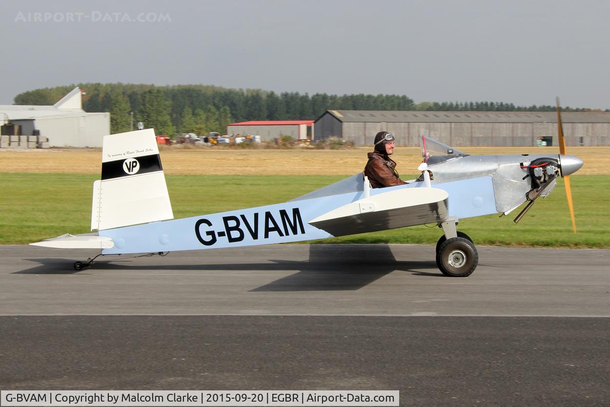 G-BVAM, 1993 Evans VP-1 Volksplane C/N PFA 062-12132, Evans VP-1 Volksplane at The Real Aeroplane Company's Helicopter Fly-In, Breighton Airfield, September 20th 2015.
