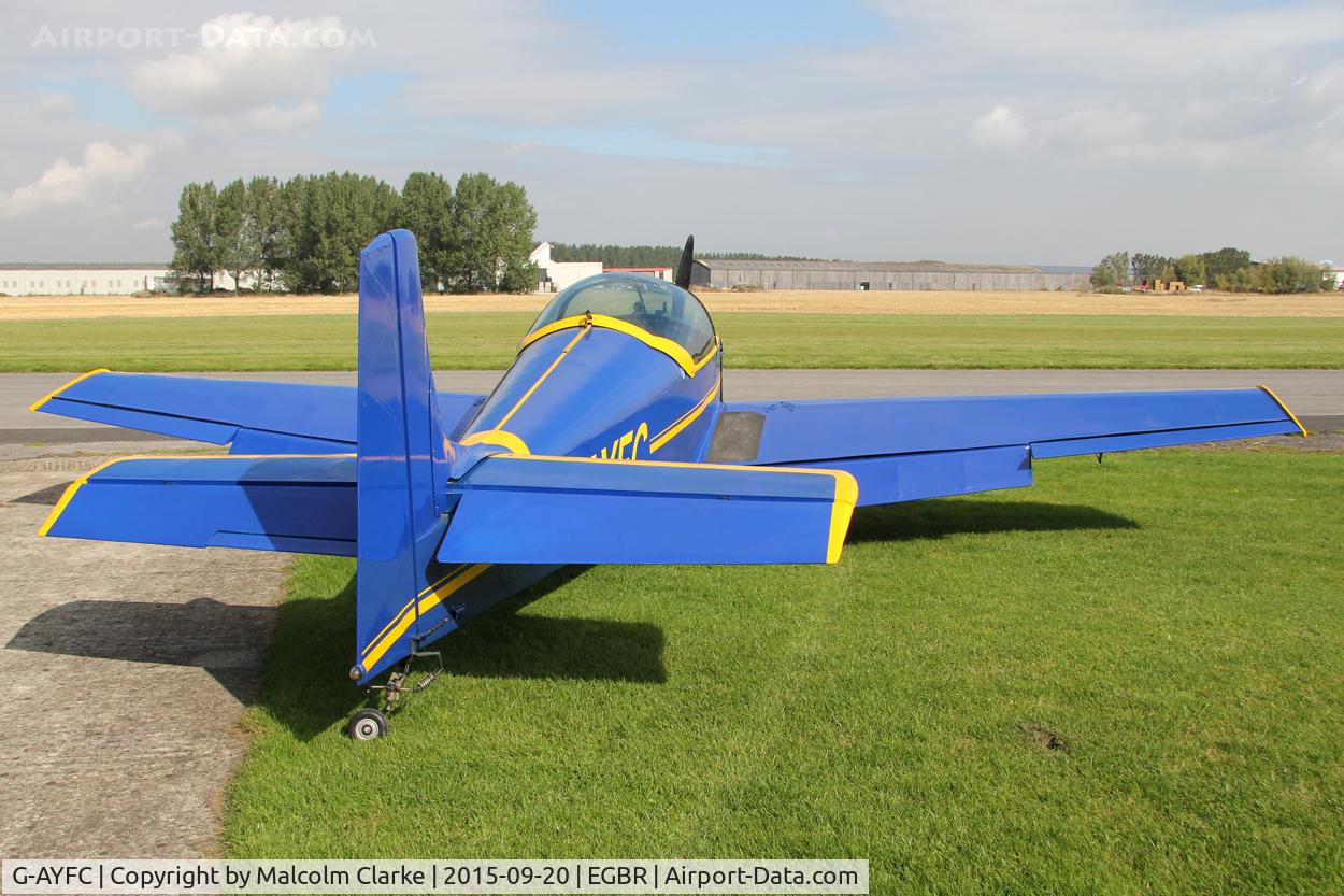 G-AYFC, 1970 Rollason Druine D-62B Condor C/N RAE/644, Rollason Druine D-62B Condor at The Real Aeroplane Club's Helicopter Fly-In, Breighton Airfield, September 20th 2015.
