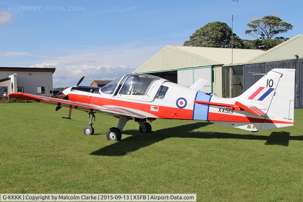 G-KKKK, 1973 Scottish Aviation Bulldog T.1 C/N BH120/199, Scottish Aviation Bulldog T.1 at Fishburn Airfield, September 13th 2015.