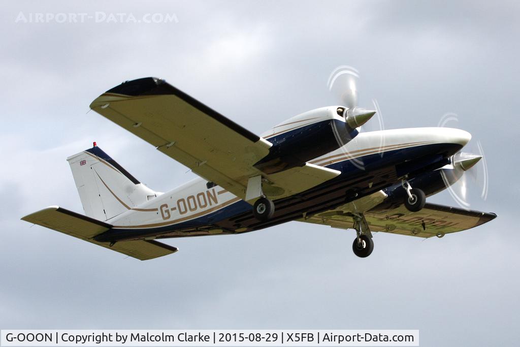 G-OOON, 1982 Piper PA-34-220T Seneca III C/N 34-8533024, Piper PA-34-220T Seneca II departs Fishburn Airfield, August 29th 2015.
