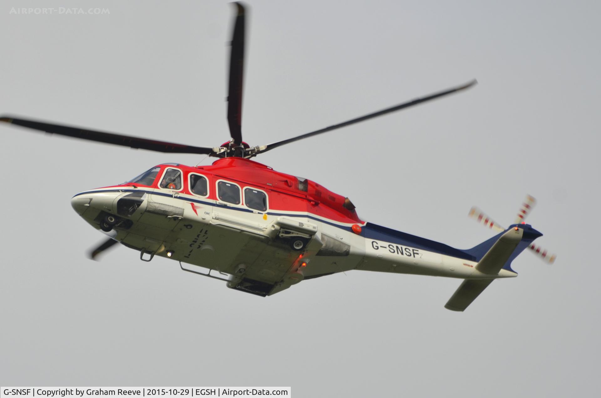 G-SNSF, 2012 AgustaWestland AW-139 C/N 31407, Ex PH-EUG, photographed the day after being re-registered.