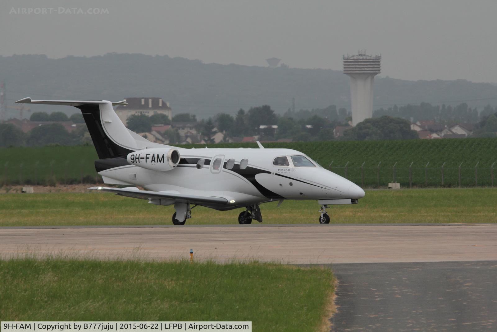 9H-FAM, 2009 Embraer EMB-500 Phenom 100 C/N 50000100, at Le Bourget
