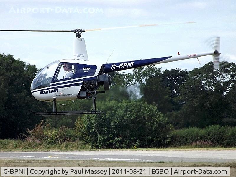 G-BPNI, 1989 Robinson R22 Beta C/N 0948, Based @ EGBO when photographed.