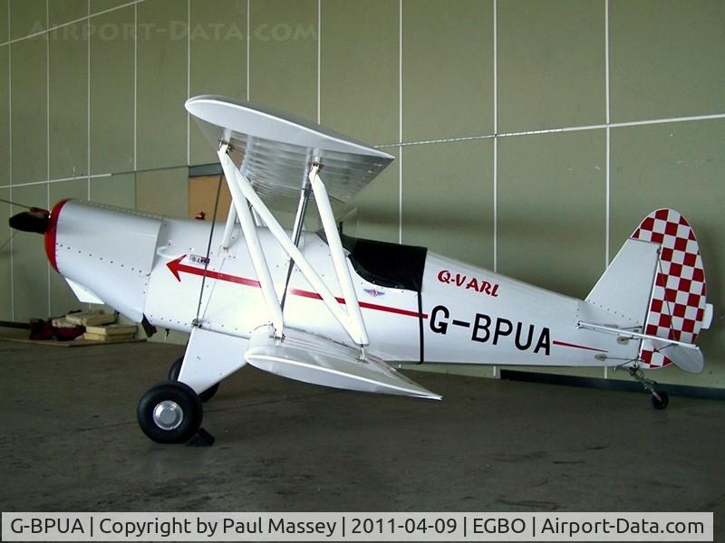 G-BPUA, 1986 EAA Biplane C/N SAAC-O2, Based @ EGBO when photographed.