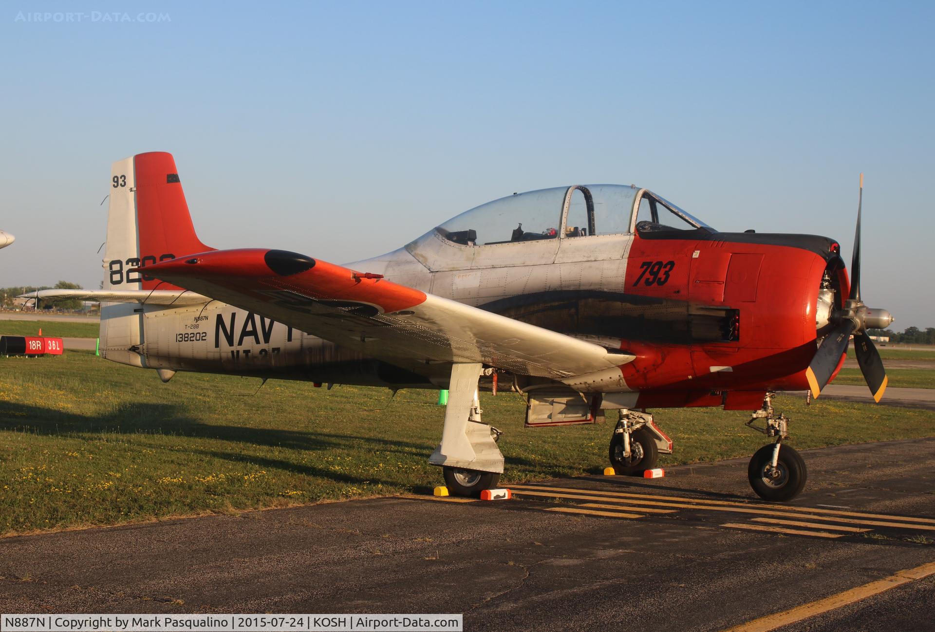 N887N, 1955 North American T-28B Trojan C/N 200-273 (138202), North American T-28B