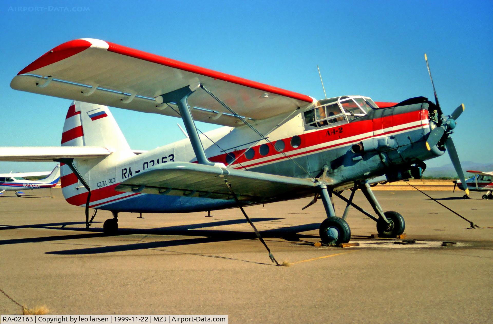 RA-02163, 1972 Antonov (PZL-Mielec) An-2 C/N 1G132-45, Marana Pinal  22.11.99