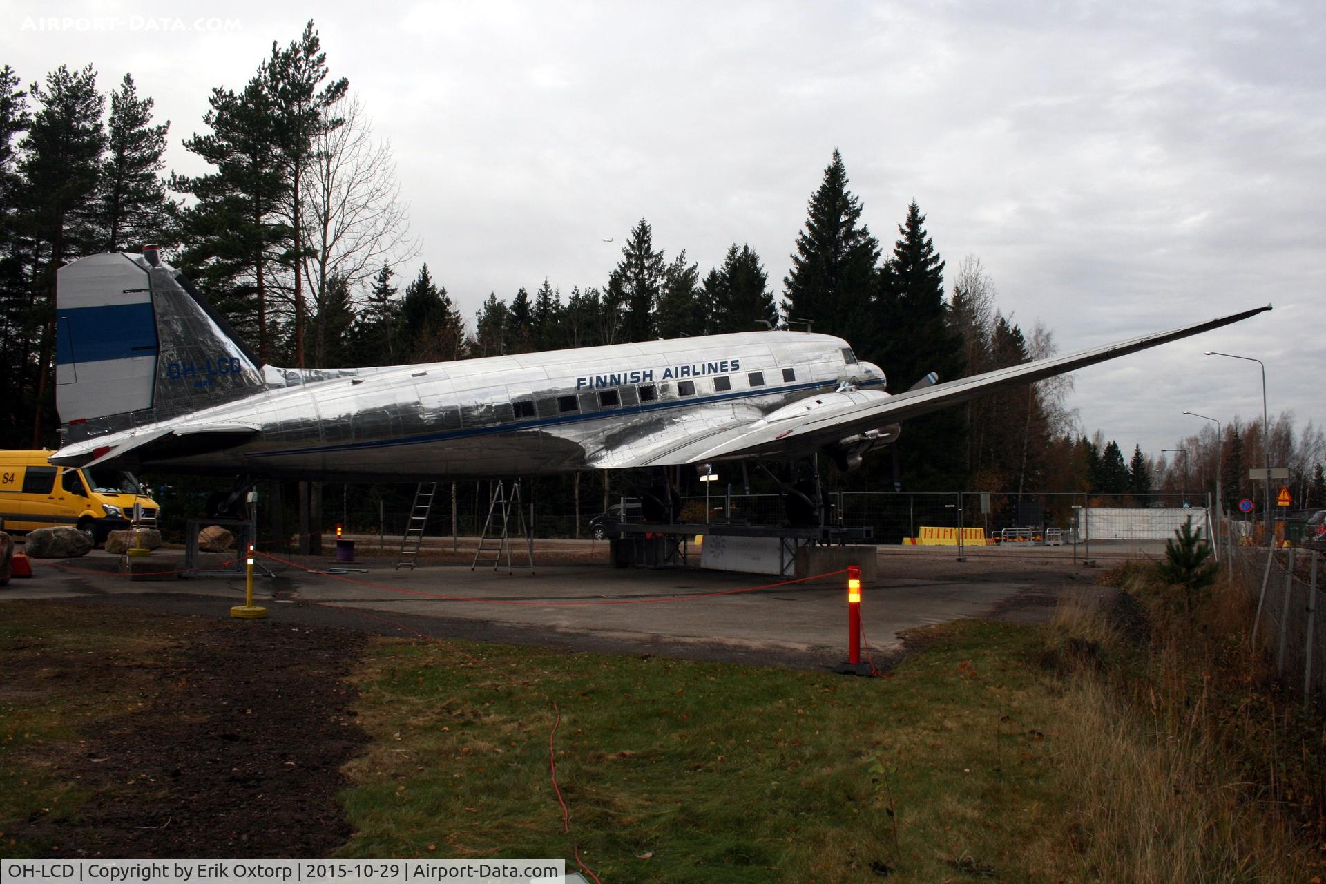 OH-LCD, 1943 Douglas C-47A-75-DL C/N 19309, OH-LCD at the HELAir Museum next to Vantaa airport