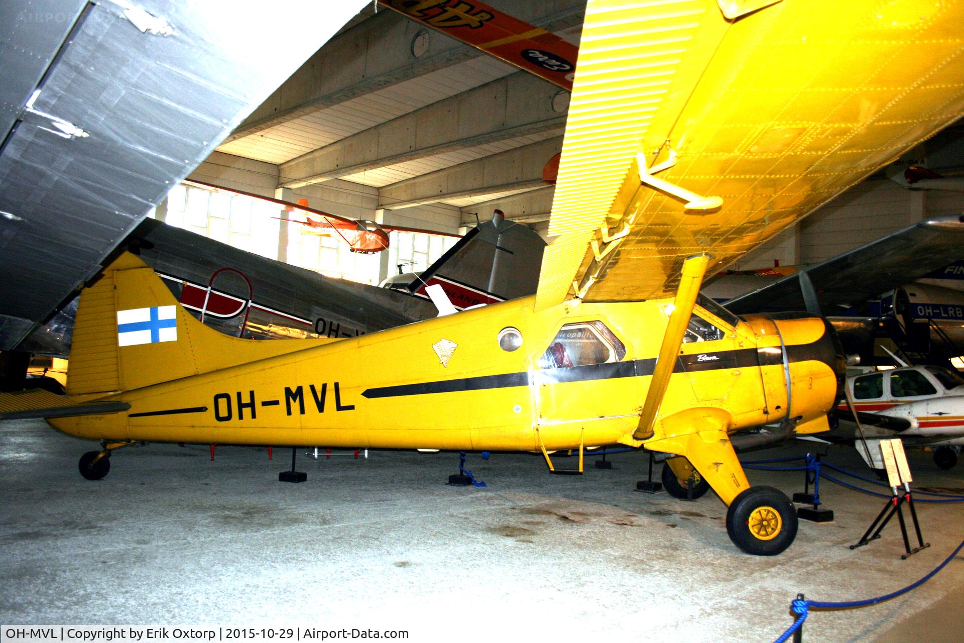 OH-MVL, 1947 De Havilland Canada DHC-2 Beaver C/N 141, OH-MVL at the HEL Air Museum near Vantaa Airport