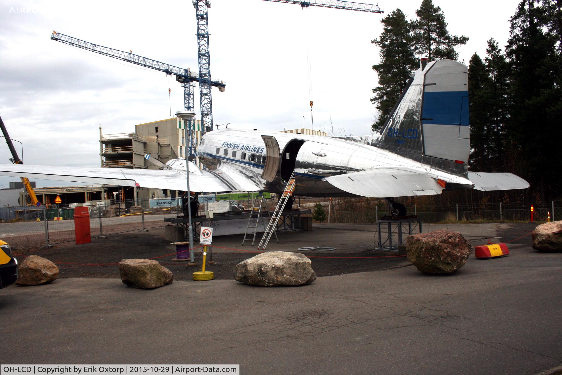 OH-LCD, 1943 Douglas C-47A-75-DL C/N 19309, OH-LCD at the HEL Air Museum near Vantaa Airport