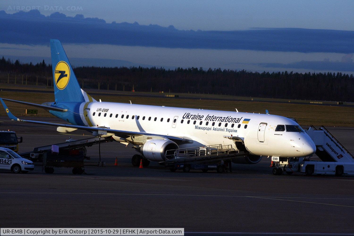 UR-EMB, 2012 Embraer 190STD (ERJ-190-100) C/N 19000501, UR-EMB in HEL
