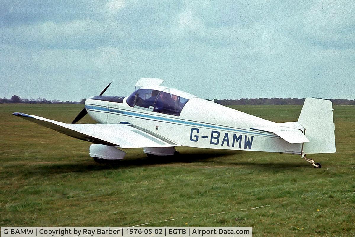 G-BAMW, 1973 Jodel DR1050 C/N 278, SAN Jodel DR.1050 [278] Booker~G 02/05/1976, From a slide.