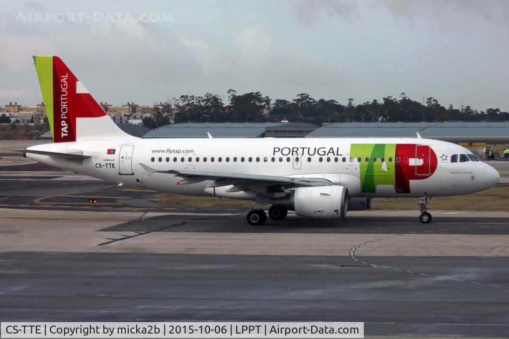 CS-TTE, 1998 Airbus A319-111 C/N 821, Taxiing. Scrapped in december 2020