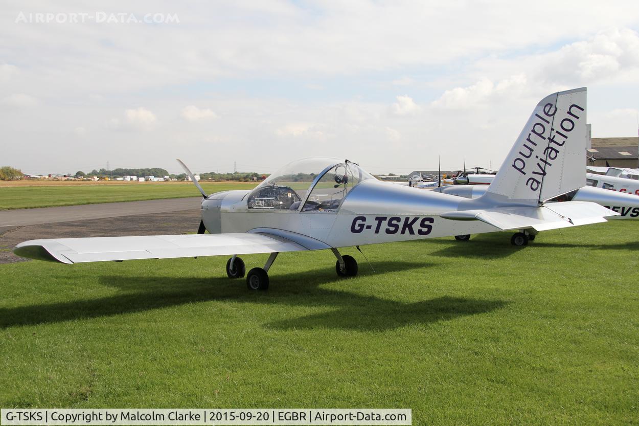 G-TSKS, 2009 Cosmik EV-97 TeamEurostar UK C/N 3320, Cosmik EV-97 Teameurostar UK at The Real Aeroplane Club's Helicopter Fly-In, Breighton Airfield, September 20th 2015.