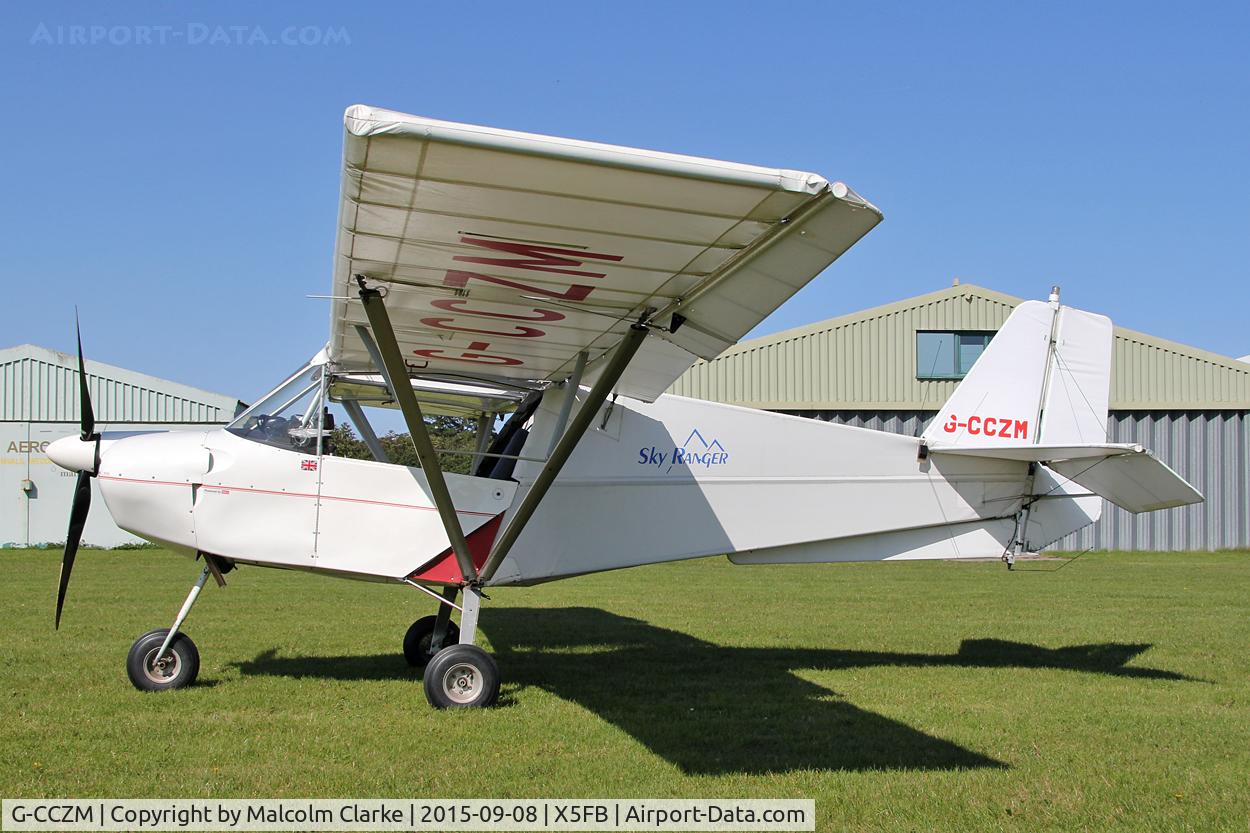 G-CCZM, 2004 Skyranger 912S(1) C/N BMAA/HB/372, Skyranger 912S(1), Fishburn Airfield, September 6th 2015.