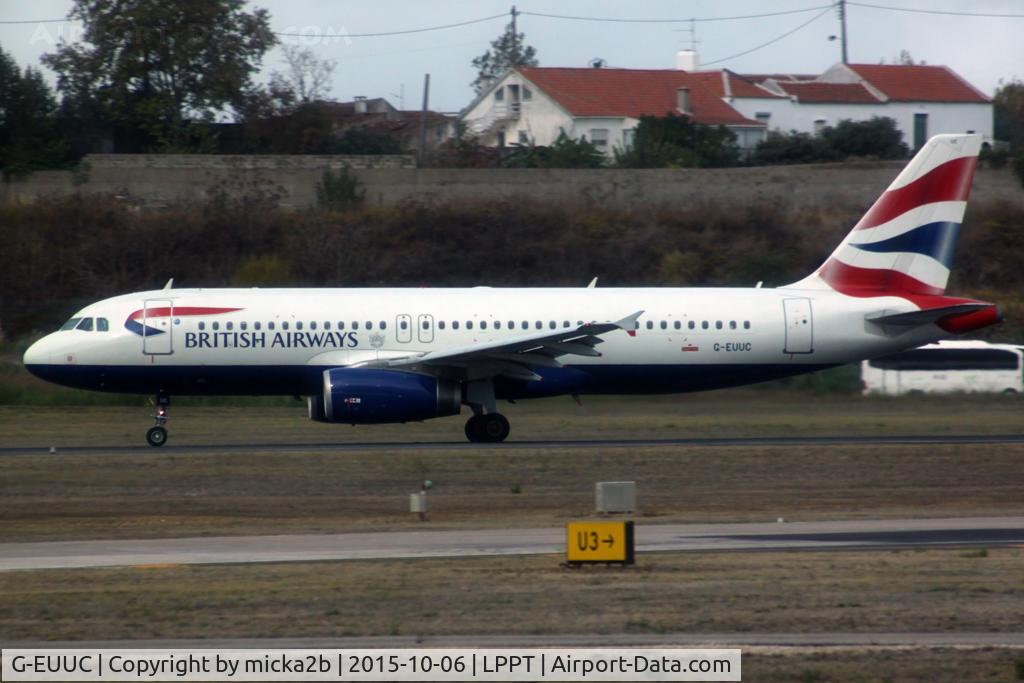 G-EUUC, 2001 Airbus A320-232 C/N 1696, Take off