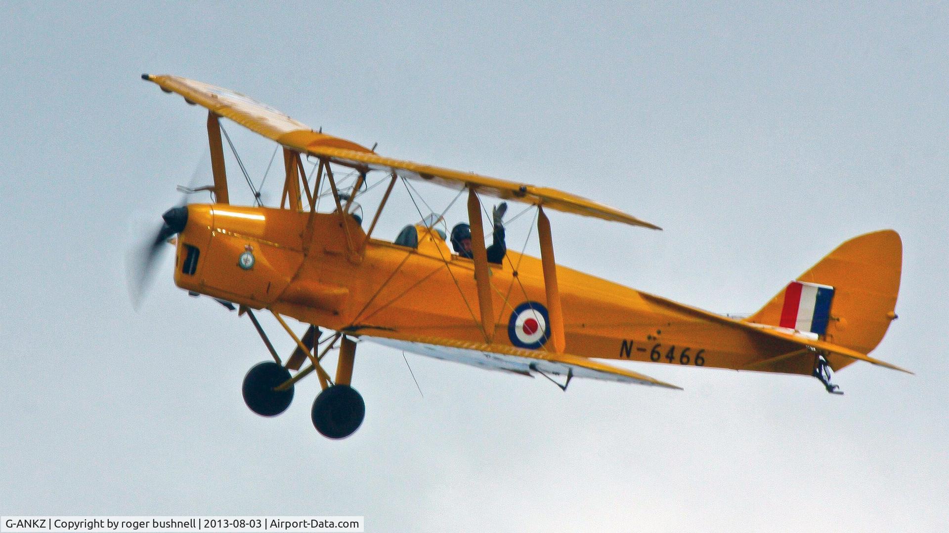 G-ANKZ, 1938 De Havilland DH-82A Tiger Moth II C/N 3803, Taken at Bygone days South  03-08-2013