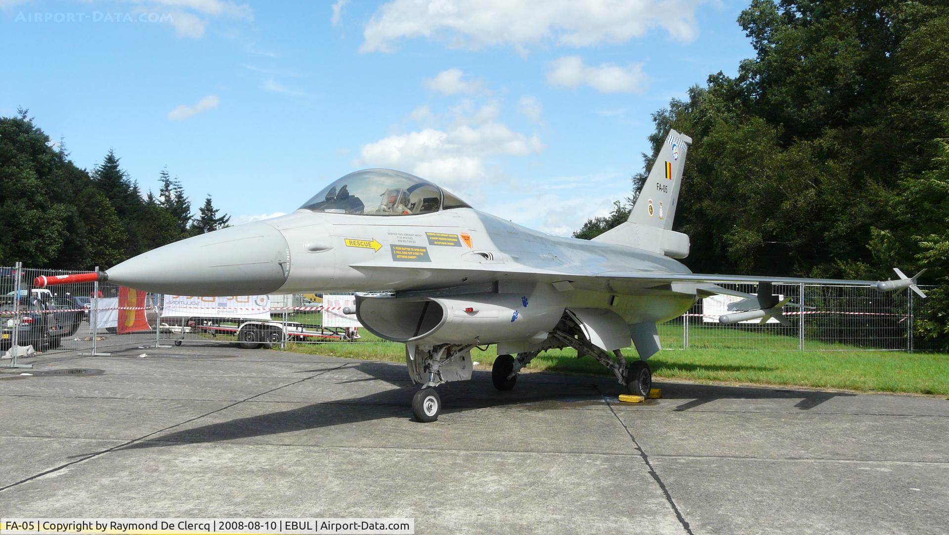 FA-05, SABCA F-16A Fighting Falcon C/N 6H-5, Wings and Wheels Ursel 2008.